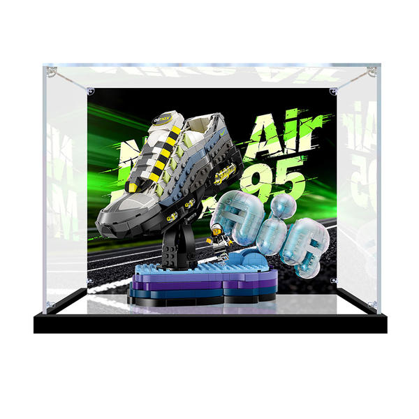 Caixa de acrílico para Lego 43025 Nike Air Max95 caixa de armazenamento à prova de poeira