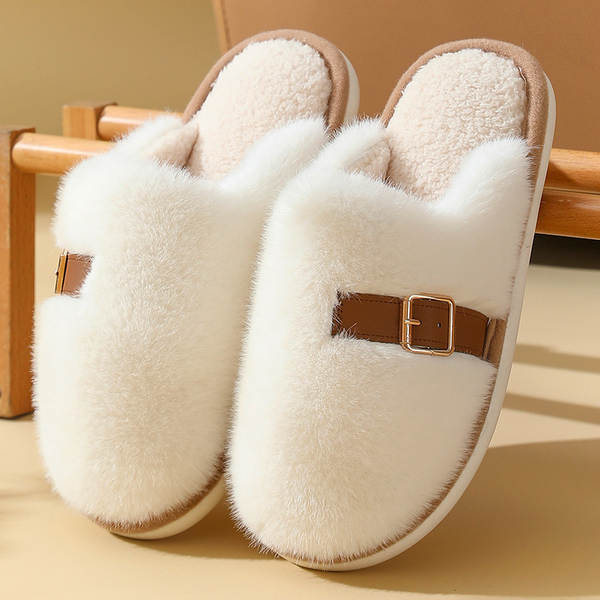 Chinelo de Felpa Quente para Mulher