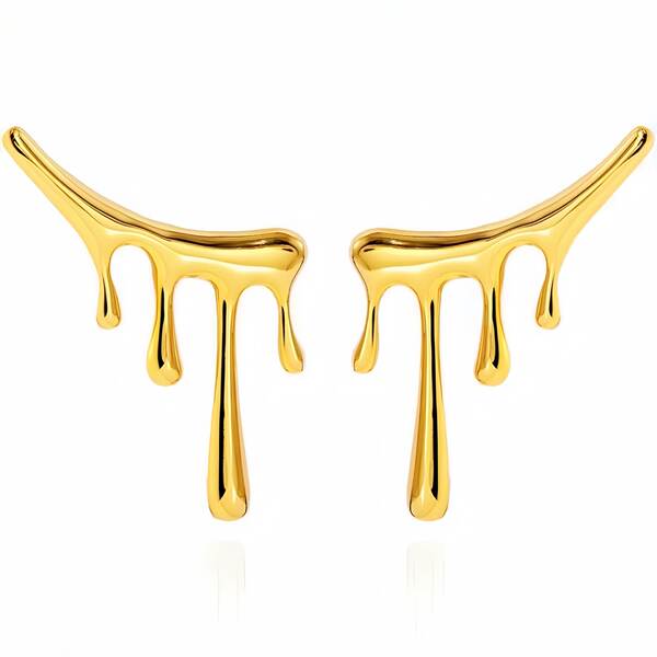 Orelhas de aço inoxidável europeias e americanas transfronteiriças exageradas em forma de coração, orelhas de aço, orelhas femininas de luxo