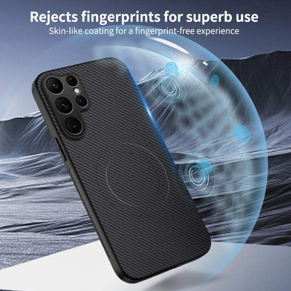 Aplicável a Samsung S26 telemóvel novo cartucho de fibra de carbono Samsung S26FE telemóvel de aspiração magnética A90