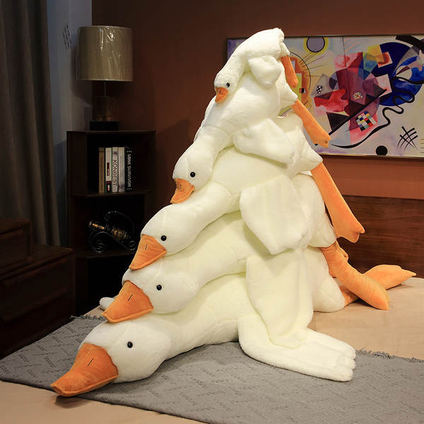 Bicho de Pelúcia Ganso Branco