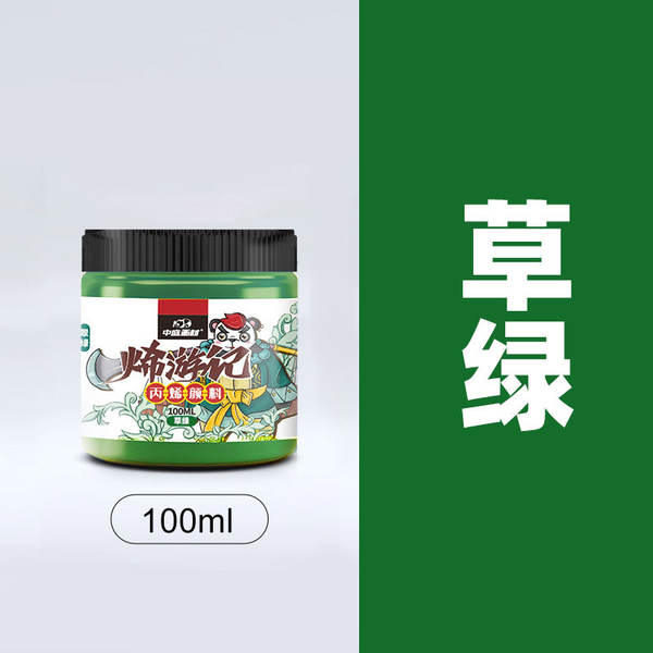 Kit de acrílico por atacado de tinta de acrílico 100ml impermeável para bonecas de pintura de cor líquida de cor de urso