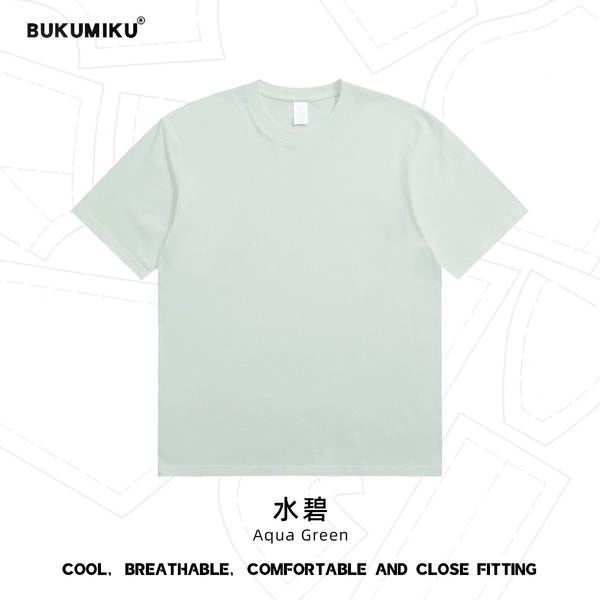230 gramas de algodão puro de manga curta para homens T-shirt personalizado de cor pura Lonely indie logo cultura T-shirt