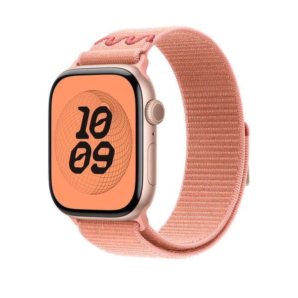 Compatível com apple watch 11 pulseira iwatch s10/9/8 nike nylon loop