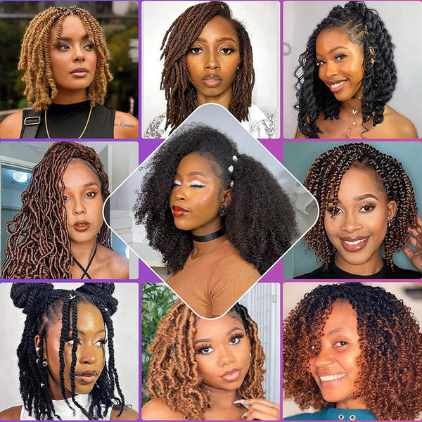Fashion hair Afro Twist Kinky Curly Braided Locs