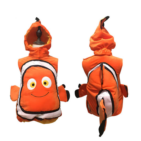 Nemo Clown Peixes Traje de Animação Submarino Total Mobilização Peixes Amarelos Papel de Dança de Halloween Performance Traje Nemo