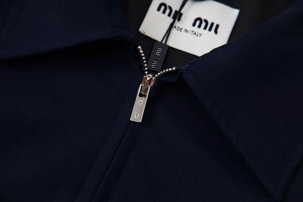 Vestido de casaco de 25 FW original da MIU para homens e mulheres
