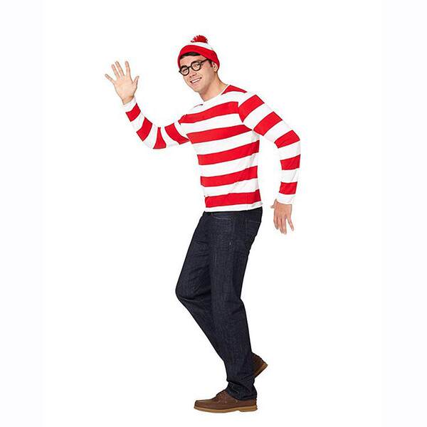 Where's Wally, onde os filhos de Wally estão vestidos com roupas cosplay
