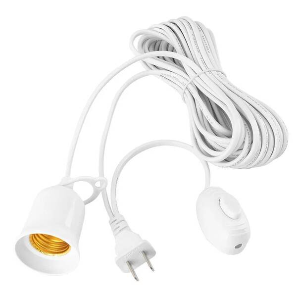 Lâmpada LED Pendente com Fio e Conector