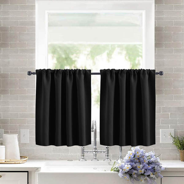 Novas cortinas transfronteiriças de cortinas curtas de alta precisão de cor pura cortinas de cozinha cortinas separadas cortinas de café