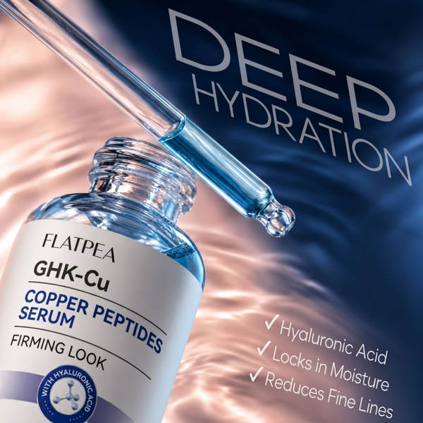 Transfronteiriço GHK-Cu Cerâmica de Cobre Azul para o Rosto Serum para Iluminar a Pele