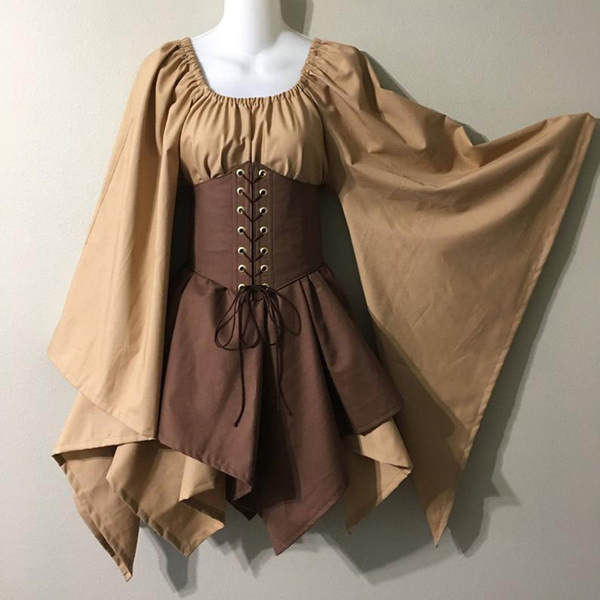 Vestido de longa-metragem feminino do drama medieval do Renascimento
