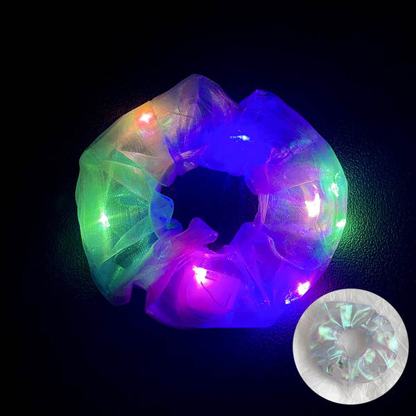 LED brilho do intestino grosso cabelo círculo di luz da noite cabelo brilho da luz da noite cabelo de cabelo da noite cabelo da fronteira cabelo