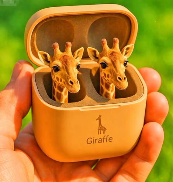 Cute Animal Shaped Bluetooth Earbuds 3D para fones de ouvido estéticos
