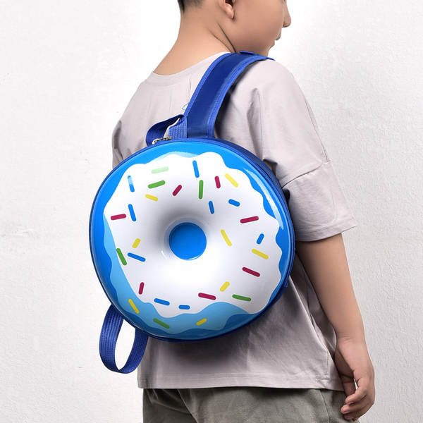 Cartão de criança novo desenho animado doce doce dois ombros mochila jardim de infância menino menina luz arco-íris mochila criativa