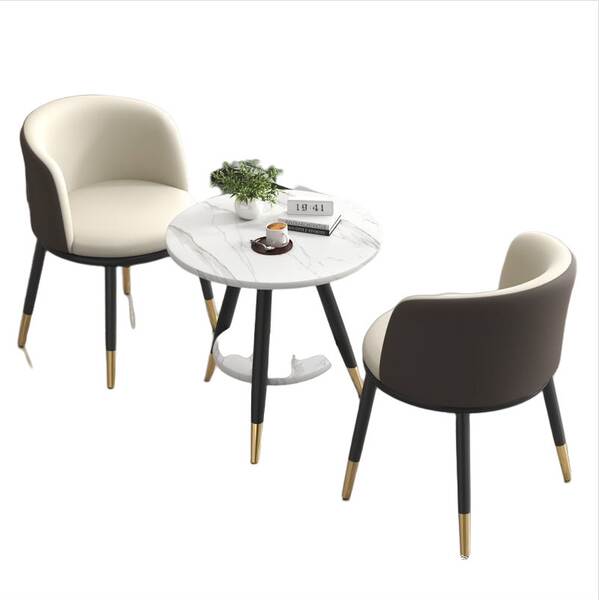 Mesa e cadeiras de varanda casual estilo nórdico moderno simples à moda intercâmbio