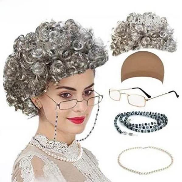 Penteado de Senhora Idosa para Cosplay