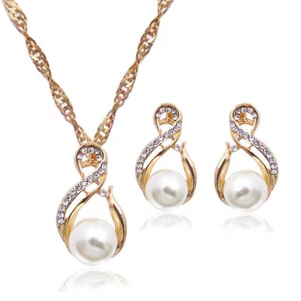 Nova coleção de jóias transfronteiriça de personalidade feminina de moda de diamante de água colar de diamante anel de orelhas acessórios de relógios