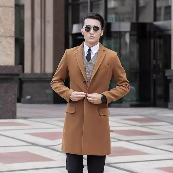 Casaco de lã masculino