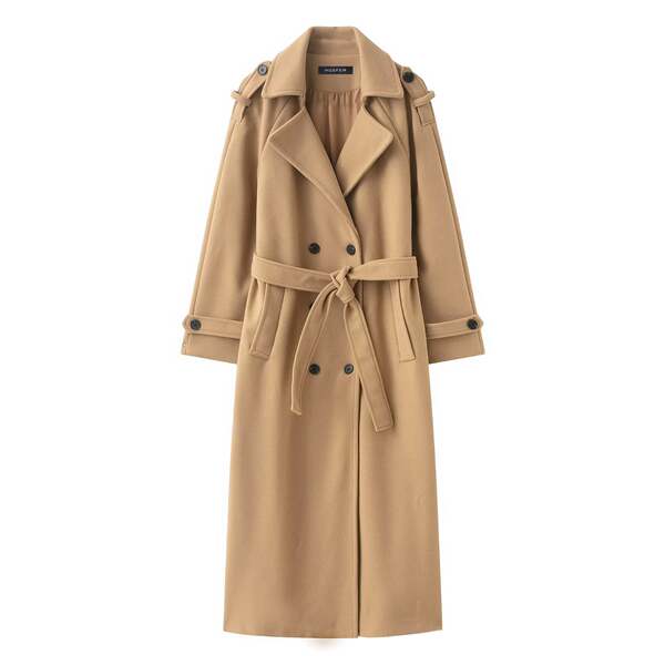 Casaco de lã com duplo fecho