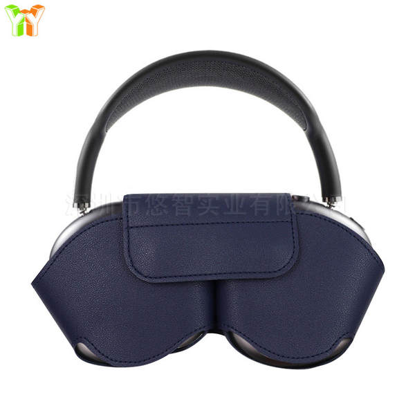 Capa de proteção para AirPods Max, fone de ouvido Bluetooth estéreo, bolsa à prova de quedas, estojo de couro para fone