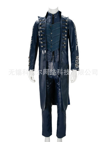 Vestido Cosplay de Vergil Azul