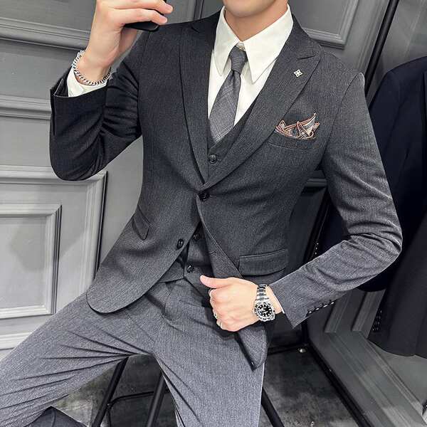 Terno social slim fit masculino