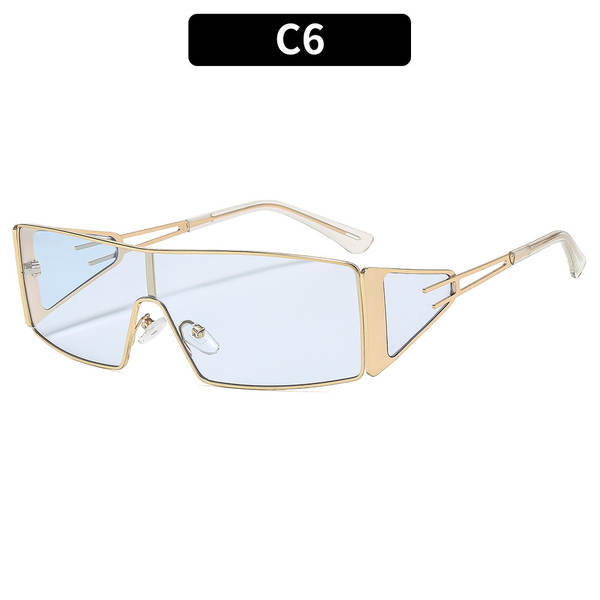 Óculos de sol quadrado estilo europeu e americano novo modelo conectado personalizado versátil street wear influencer mesma tendência óculos escuro trendy
