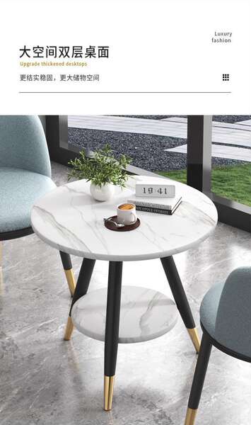 Mesa e cadeiras de varanda casual estilo nórdico moderno simples à moda intercâmbio