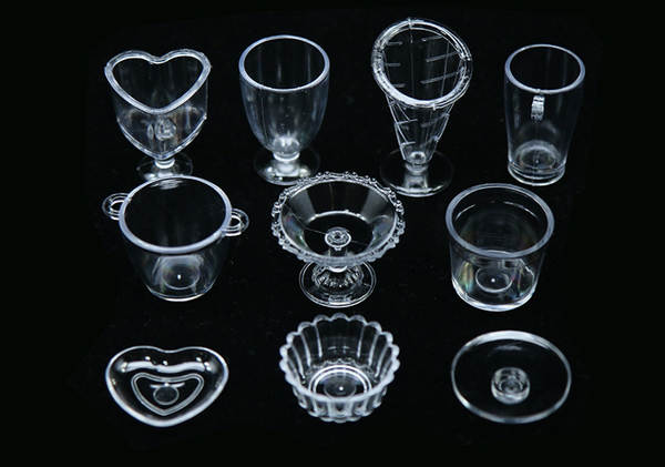 Super-leve gelado de argila Santa Cup de creme de ferramentas de materiais de acessórios de xícara de brinquedo 10 xícaras de xícara de sorvete simulado