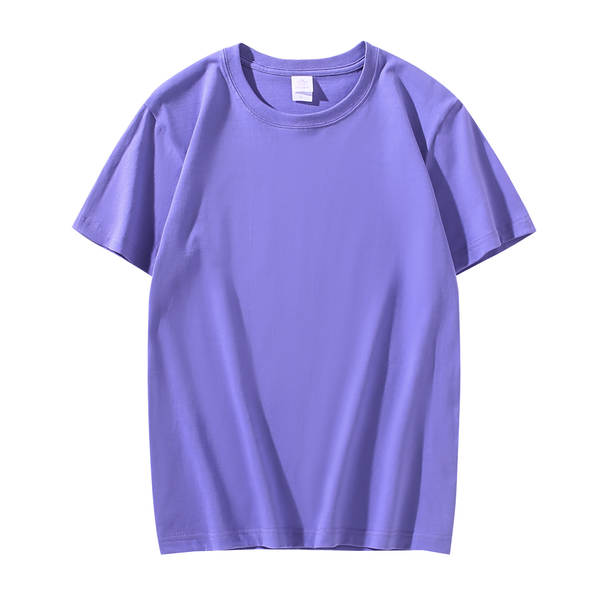 T-shirt de algodão curto de 200 gramas de madeira pura de algodão puro de 20 cores disponível para o fornecimento de camisetas culturais vazias de grande porte