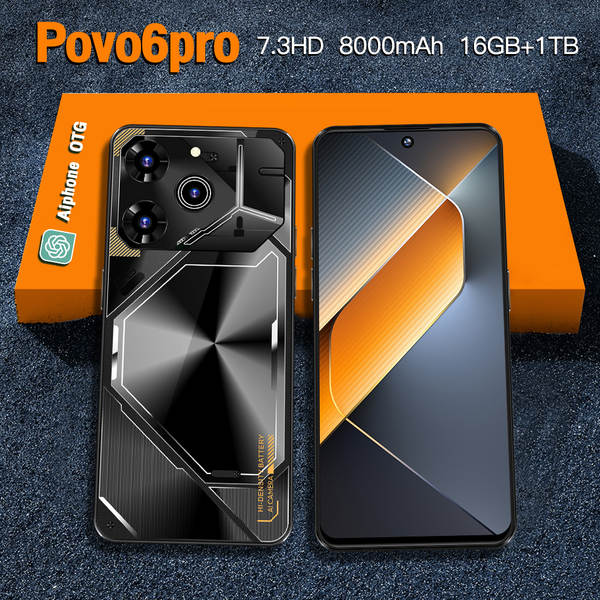 Povo6pro transfronteiriço explosivos de caixa 6,6 polegadas de alta definição 2+16 Android 3G smartphones comércio exterior distribuição no exterior