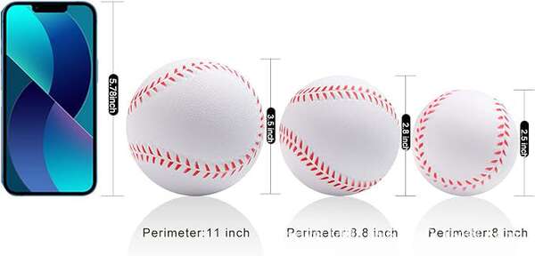 PU Soft Baseball Esponja Baseball Iniciantes treinar baseball bola 9 polegadas 11 polegadas crianças baseball seguro sem ferimentos