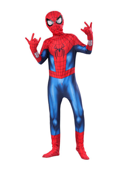 Homem-Aranha Vestido Herói Expedição Adulto Cosplay Vestido de Halloween Crianças Miles Vestido de Corpo