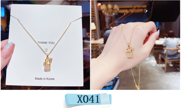 Colar feminino em titânio aço luxo não desbota versátil pendente sofisticado design exclusivo minimalista corrente clavícula acessório importação