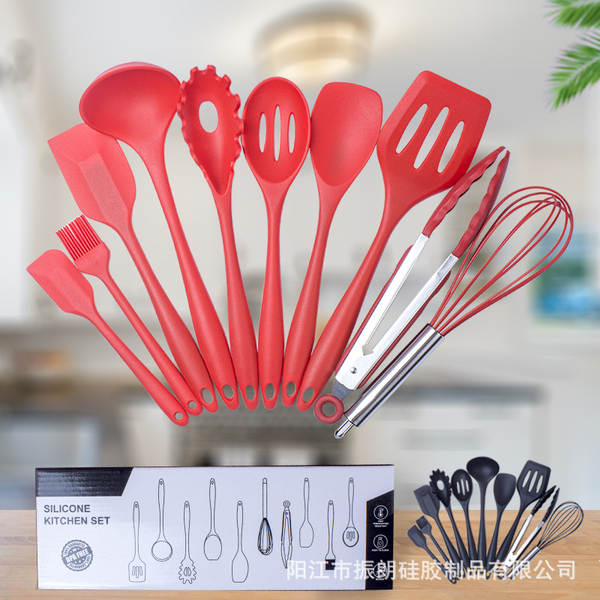 Conjunto de 10 Utensílios de Silício para Cozinha