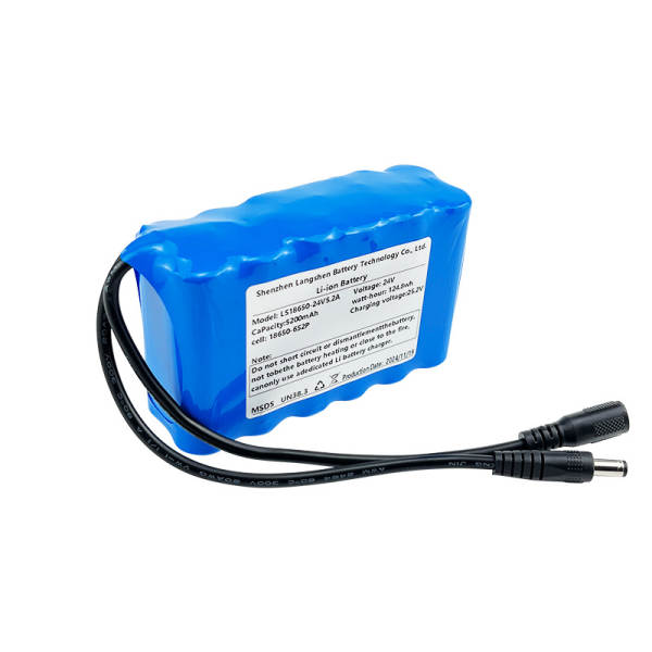 18650 bateria de lítio 24v5200mah bateria de grande capacidade de armazenamento de energia 18650 bateria de lítio triplo