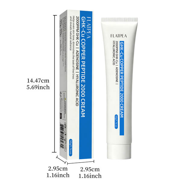 Transfronteiriço GHK-Cu Cerâmica de Cobre Azul para o Rosto Serum para Iluminar a Pele