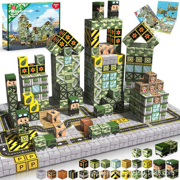 Amazon Magnetic Buiding Cubes Brinquedos de Construção Magnética