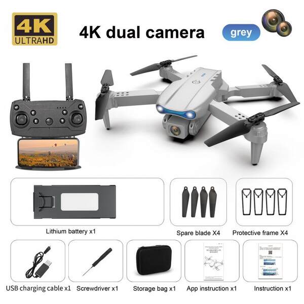 E99 transfronteiriço dobrável inteligente de evasão de obstáculos de alta definição drone atacado de dupla câmera de controle remoto de aeronaves brinquedo quatro eixos K3