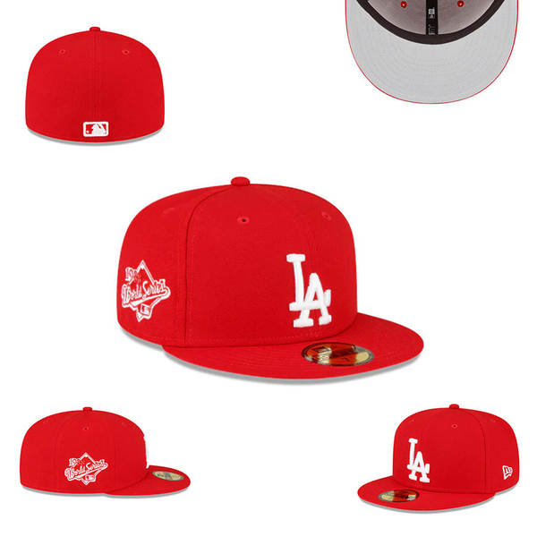 Chapéu de beisebol totalmente fechado, não ajustável, novo chapéu de beisebol hip-hop da liga americana