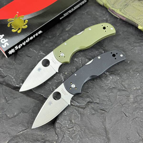 Armadilha de fibra de carbono Spider C41 VG10 Armadilha de fio de caça de campo ao ar livre Tactical Defensive Pocket EDC Tools Knife