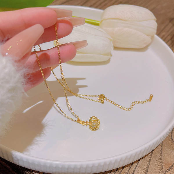 Colar feminino em titânio aço luxo não desbota versátil pendente sofisticado design exclusivo minimalista corrente clavícula acessório importação