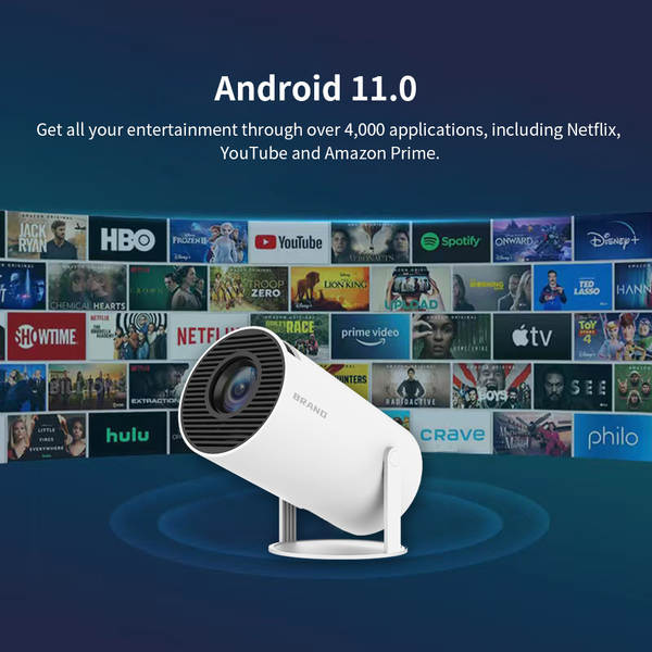 Projector HY300 Mini de alta definição, projetor portátil de canhão, projetor Wi-Fi transfronteiriço exclusivo