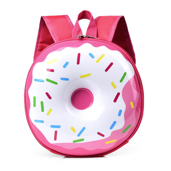 Cartão de criança novo desenho animado doce doce dois ombros mochila jardim de infância menino menina luz arco-íris mochila criativa