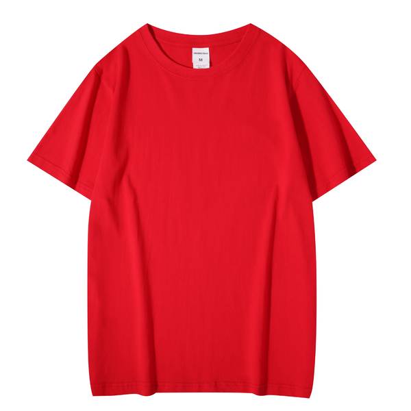 220 gramas de algodão puro T-shirt homem e mulher impressão de logotipo T-shirt vazio T-shirt personalizado de mangas curtas T-shirt cultural T-shirt