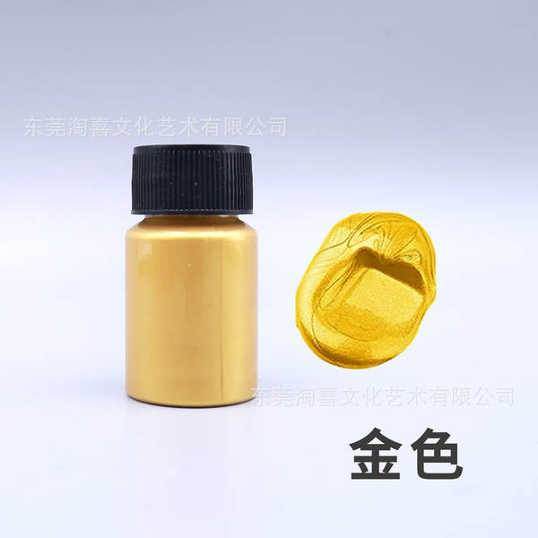 Pearl Acrylic Metal Color Color Alta Luz Ouro Prata Cobre Metal Color 20ml Manual Resistente à Água Brilhante Colorido