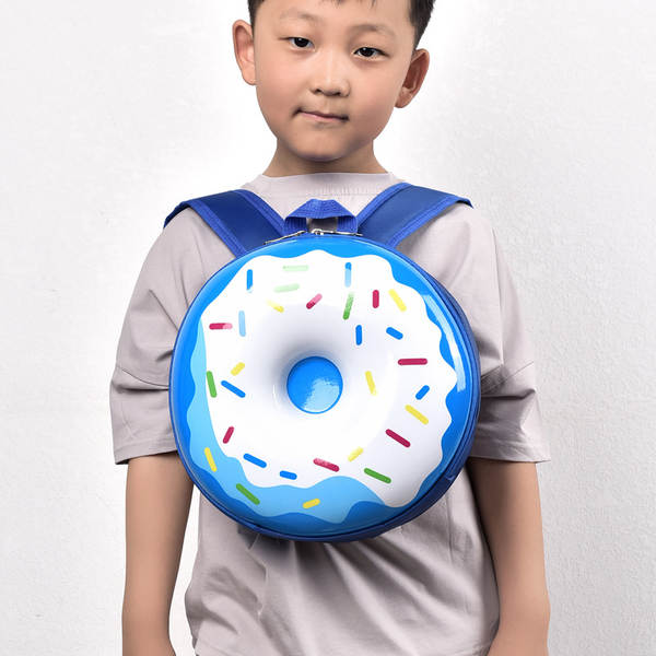 Cartão de criança novo desenho animado doce doce dois ombros mochila jardim de infância menino menina luz arco-íris mochila criativa