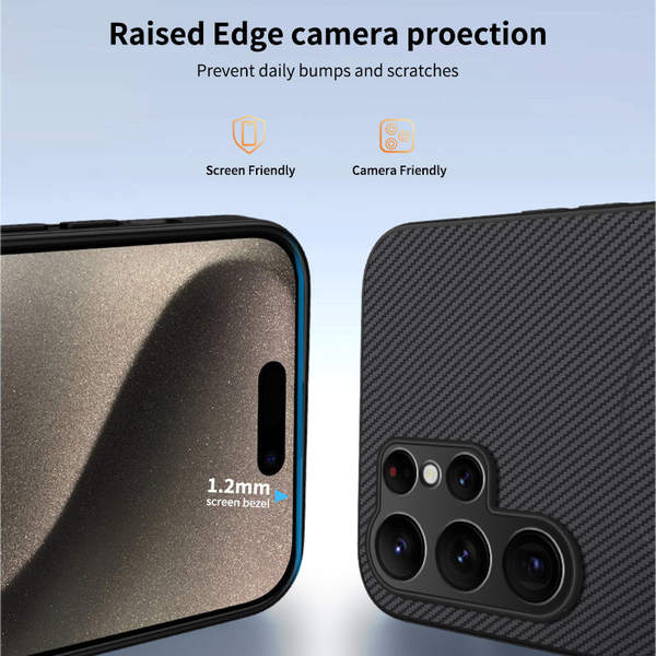 Aplicável a Samsung S26 telemóvel novo cartucho de fibra de carbono Samsung S26FE telemóvel de aspiração magnética A90