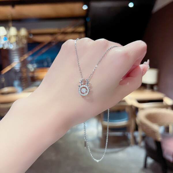 Colar feminino em titânio aço luxo não desbota versátil pendente sofisticado design exclusivo minimalista corrente clavícula acessório importação